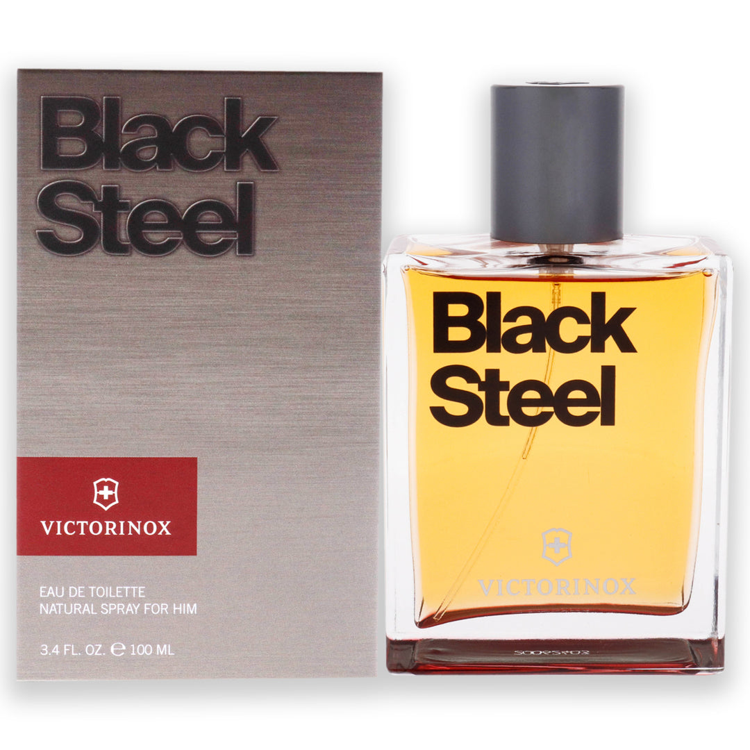 Black Steel by Swiss Army for Men - 3.4 oz EDT Spray Image 1