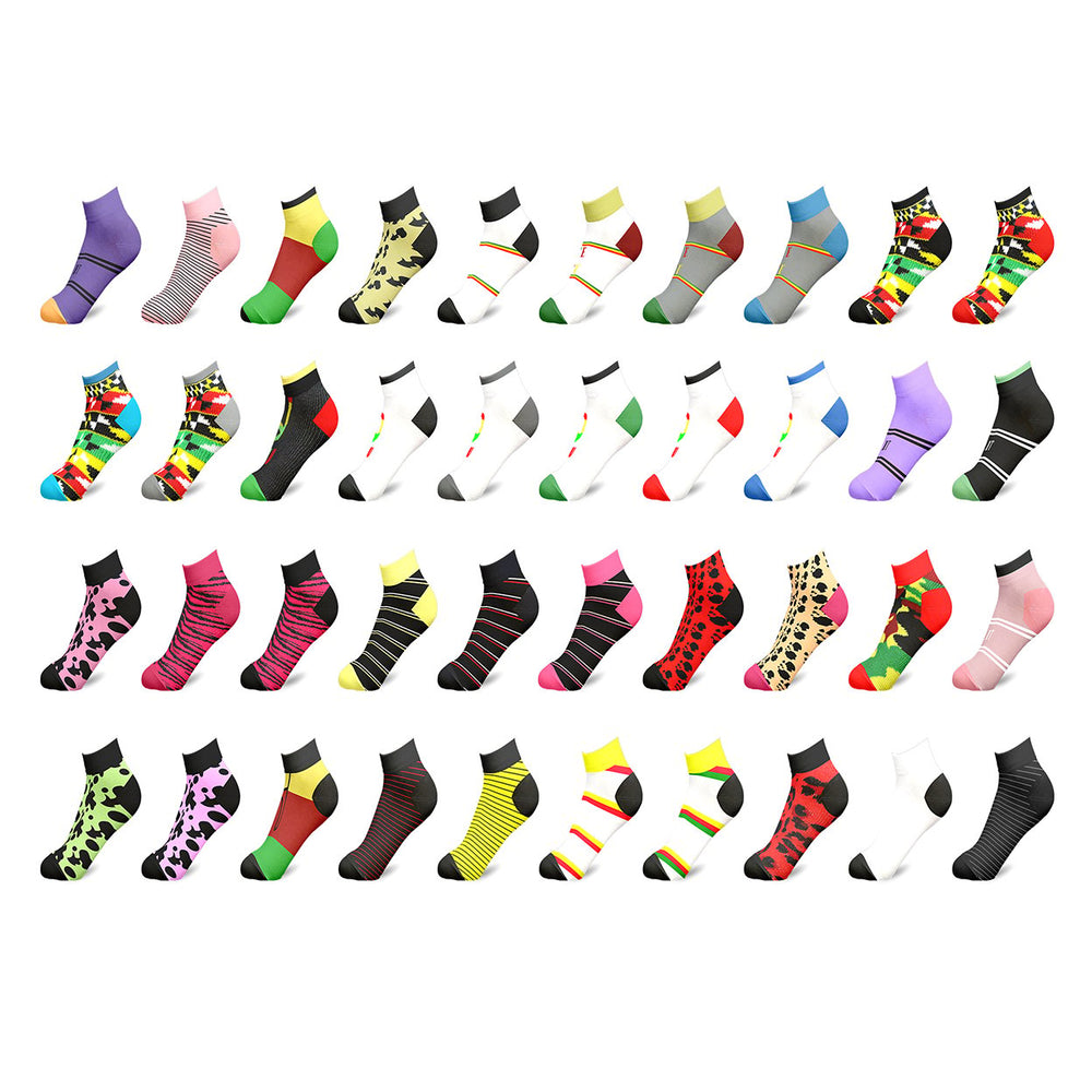 Multi-Pack: Women s Breathable Fun Funky No Show Low Cut Ankle Socks Image 2