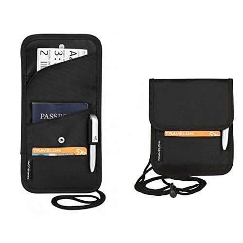 Travelon ID and Boarding Pass Holder Black 42764-500 Neck Crossbody Organizer Image 3