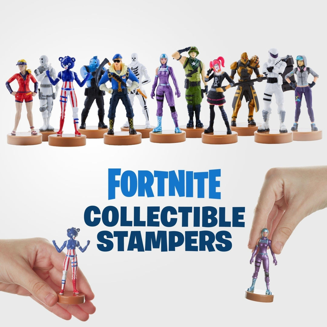 Fortnite Stampers 5 Pack Overtaker Alpine Munitions Skull Trooper PMI International Image 3