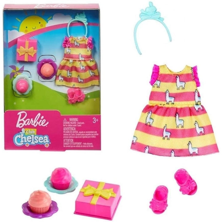 Barbie Club Chelsea Birthday Doll Accessories Pack Llama Dress GHV61 Mattel Image 3