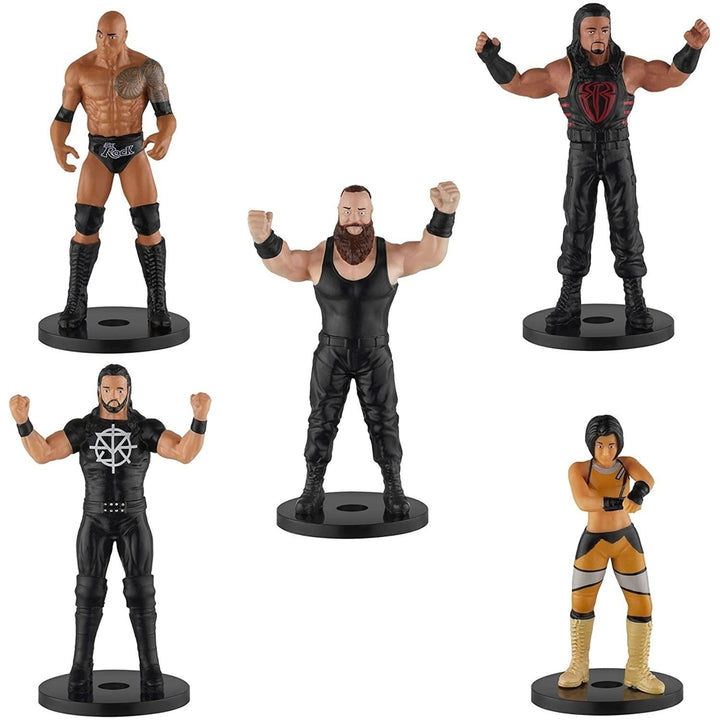 WWE Pencil Toppers 5pk Bayley Rollins Roman Reigns The Rock Strowman PMI International Image 3