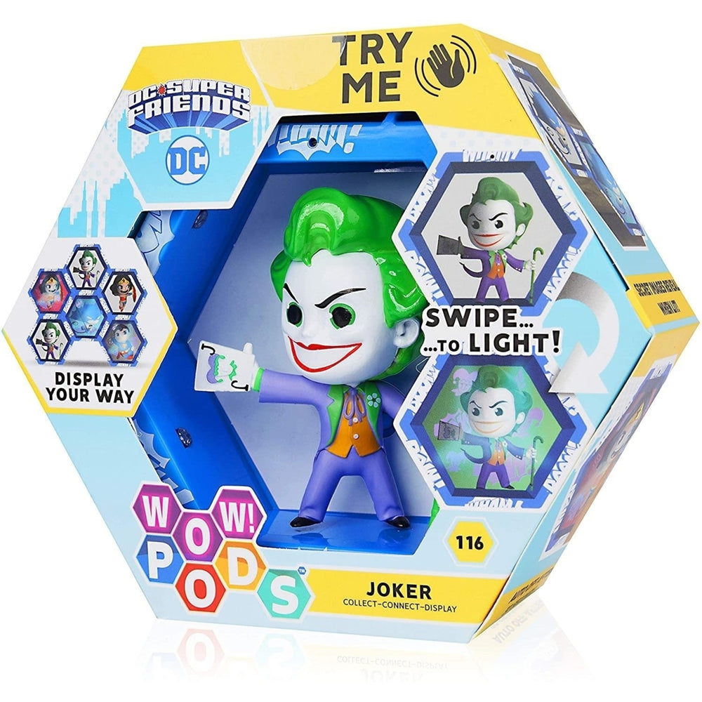 WOW Pods DC Universe The Joker Swipe Light-Up Connect Figure Superhero Collectible Image 2