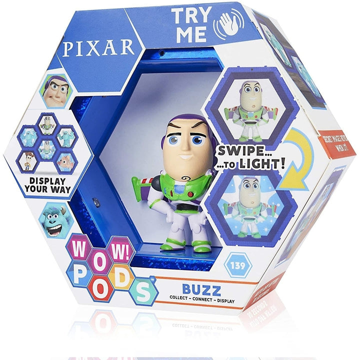 WOW Pods Disney Toy Story Buzz Lightyear Swipe to Light Connect Figure Collectible Stuff! Image 2