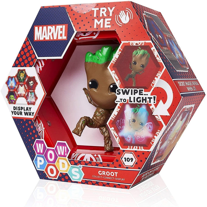 WOW Pods Marvel Avengers Groot Light-Up Figure Connectable Collectible WOW! Stuff Image 1