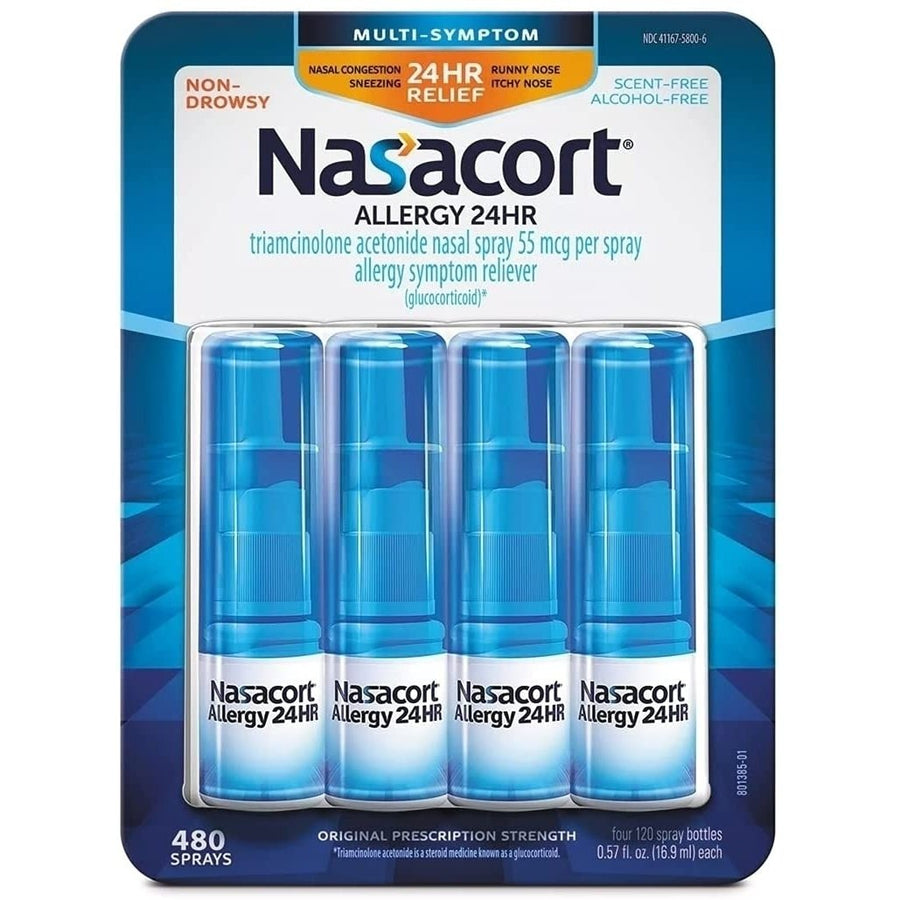 Nasacort Allergy 24HR 4 Bottles Image 1