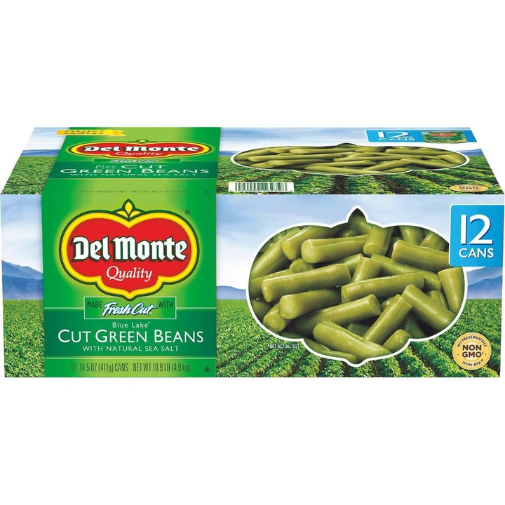 Del Monte Cut Green Beans 14.5 Ounce (Pack of 12) Image 1