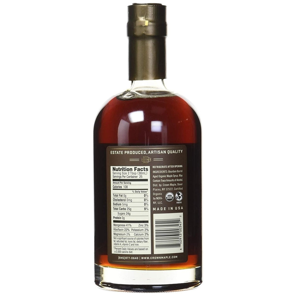 Crown Bourbon Barrel Aged Maple Syrup with Robust Flavor 25 Fluid Ounce Image 2