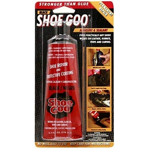 Shoe Goo 3.7 Oz Black Shoe Repair Adhesive Waterproof 110212 Original Formula Image 3