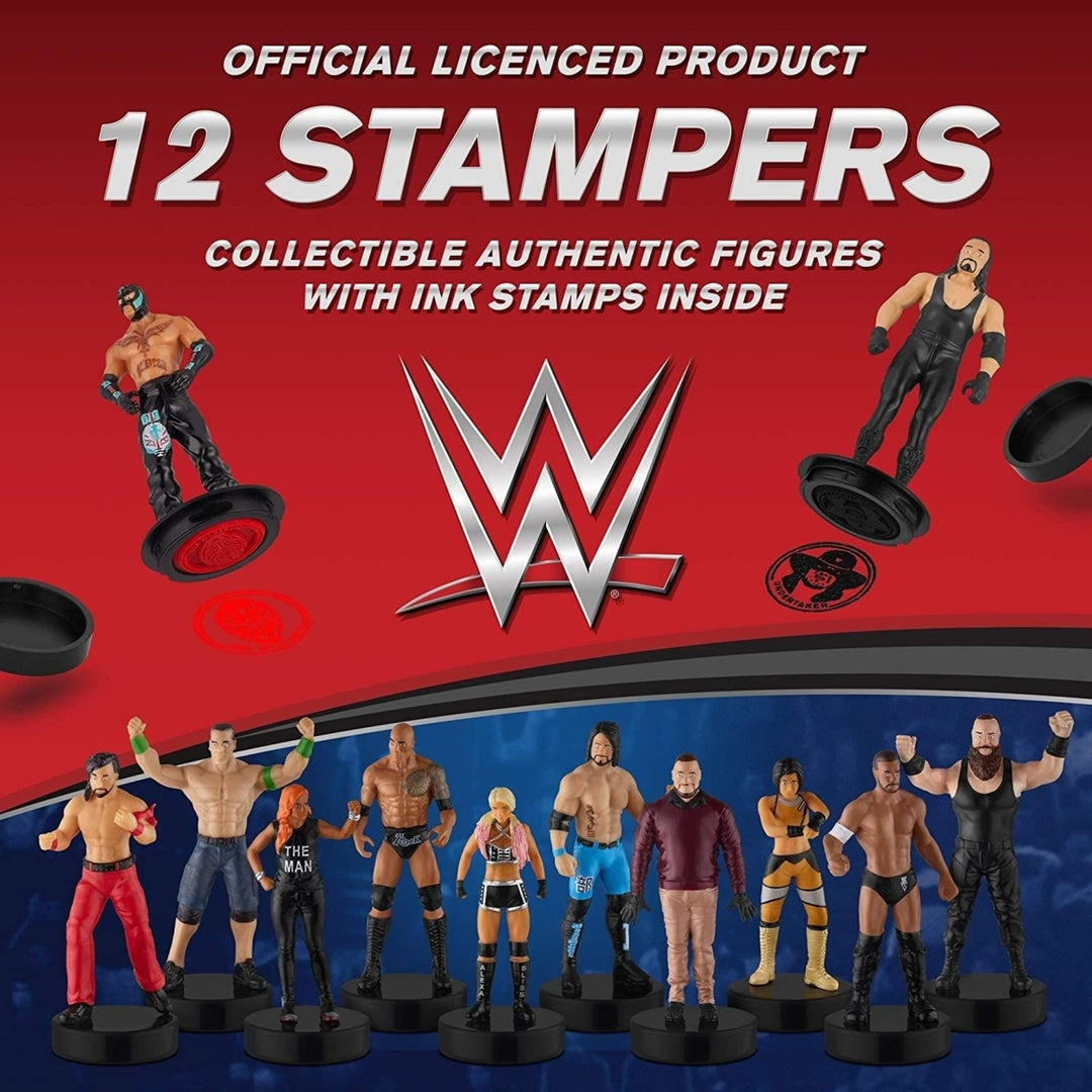 WWE Stamper Figures 12pk Undertaker John Cena Cake Toppers PMI International Image 2