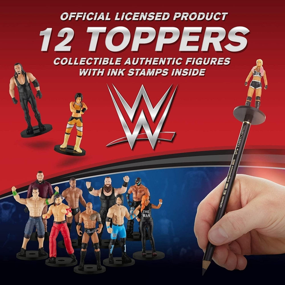 WWE Pencil Toppers 12pk Shinsuke Nakamura Rey Mysterio The Rock Undertaker PMI International Image 2