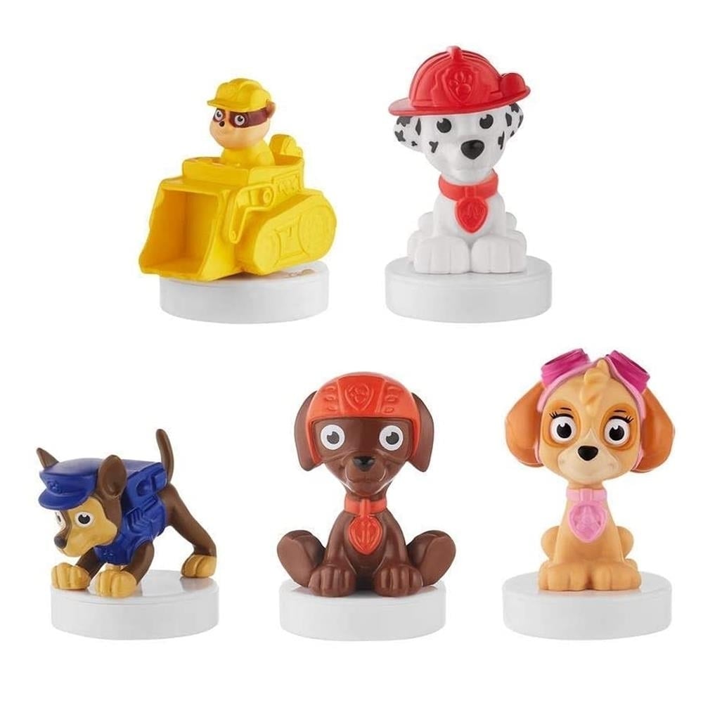 Paw Patrol Stampers 5pk Characters Set Zuma Rubble Bulldozer PMI International Image 1