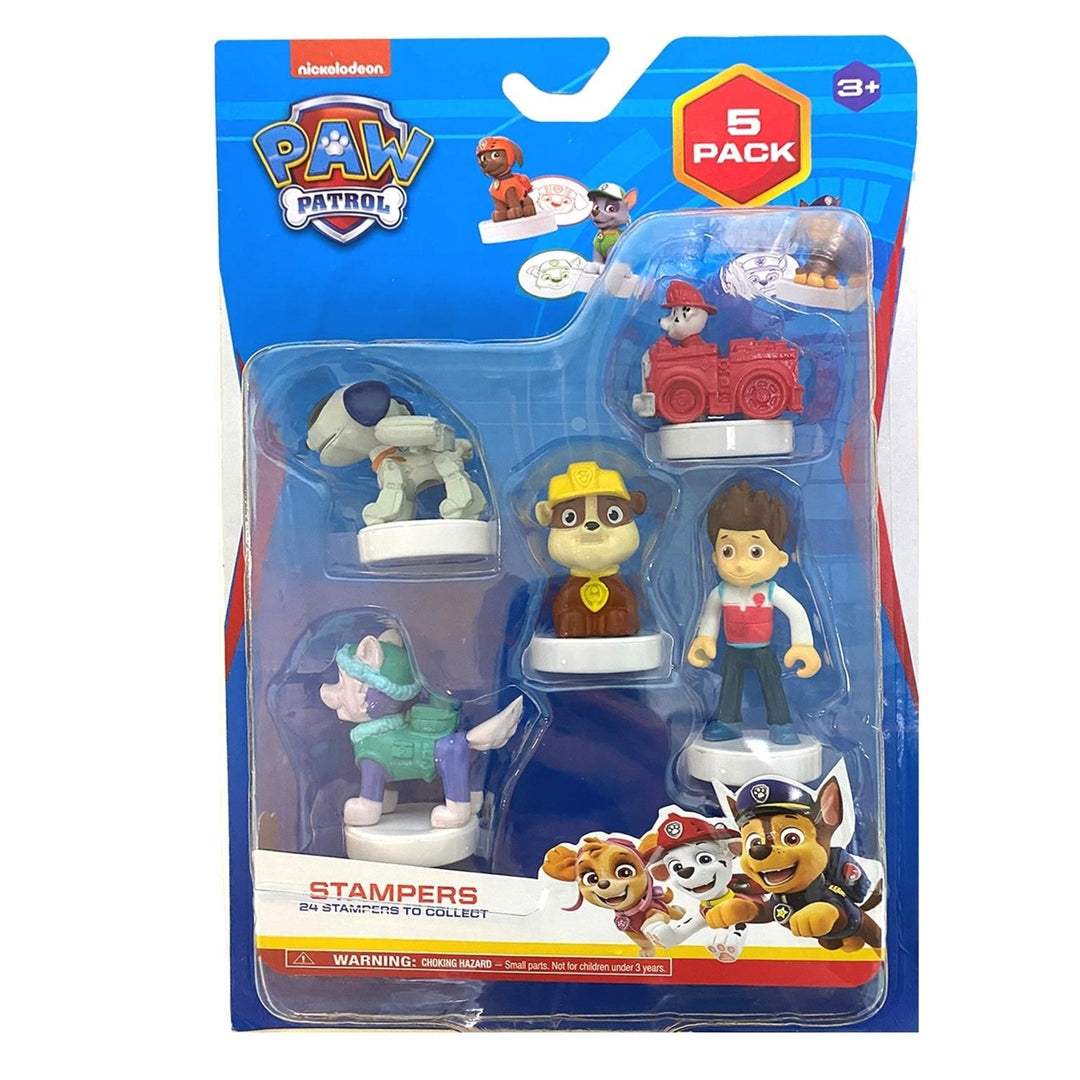 PAW Patrol Stampers 5 Pack Robo-Dog Everest Marshall Firetruck Ryder PMI Image 2