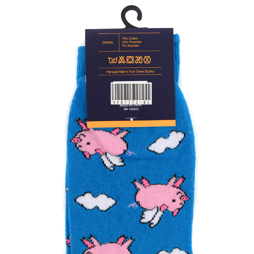 Mens Flying Pig Novelty Socks Image 4