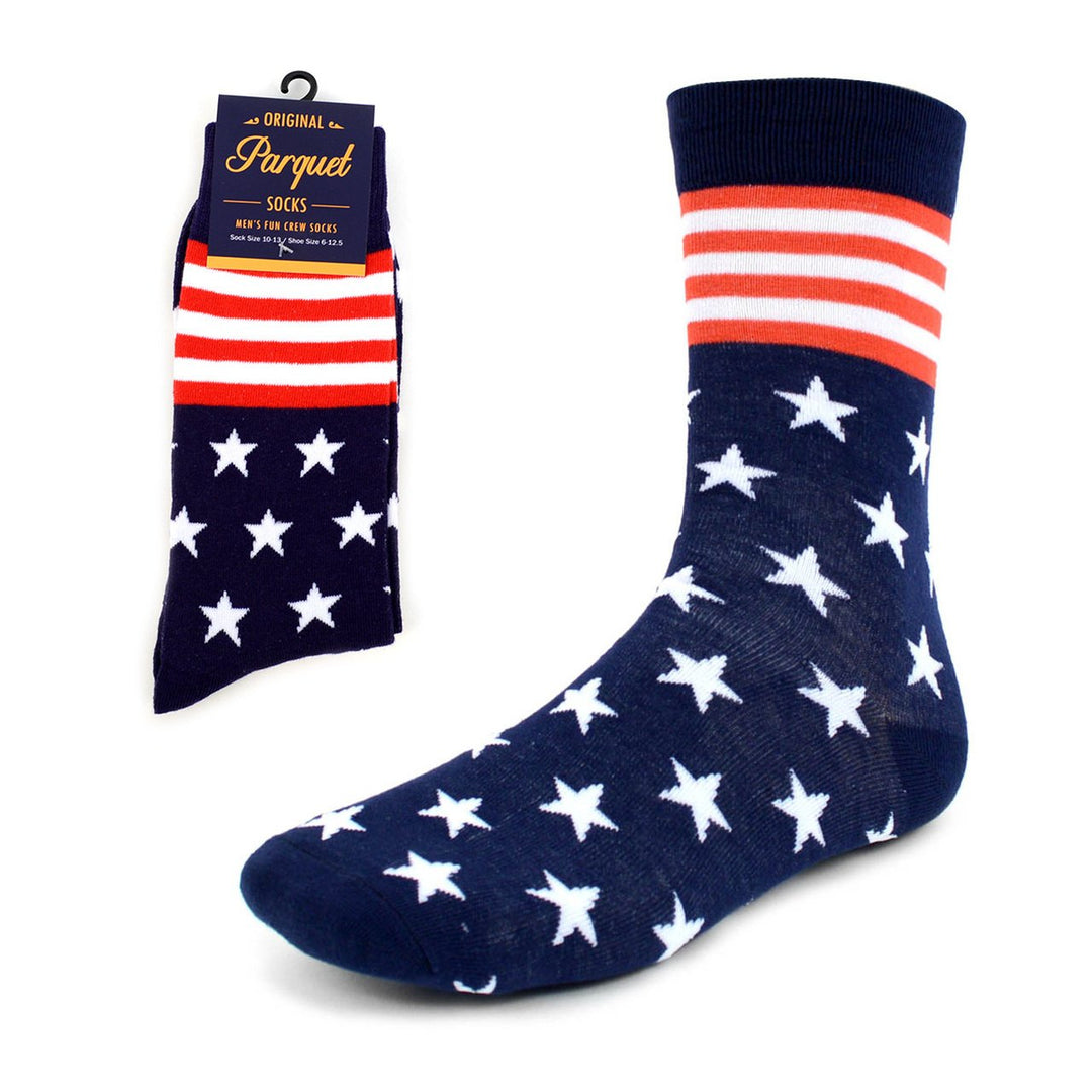 Mens Stars and Stripes Novelty Socks Image 3