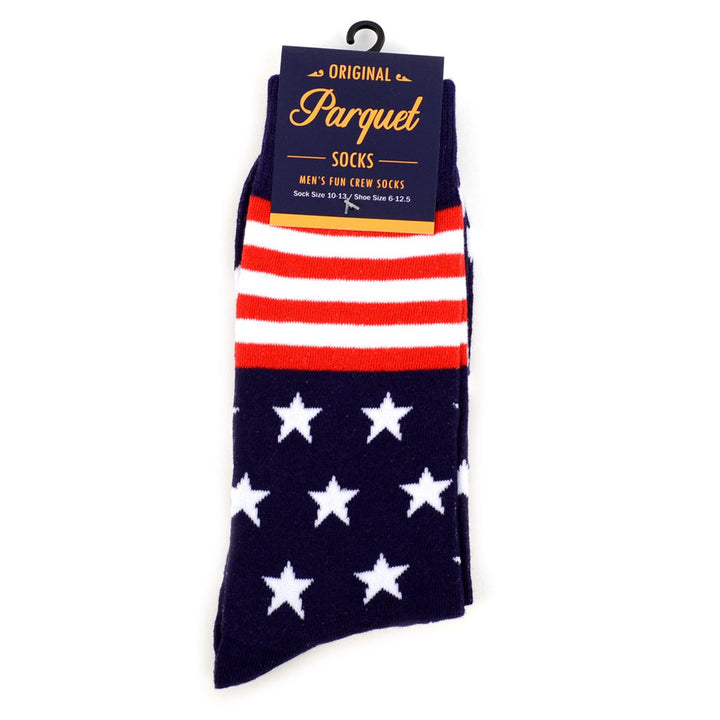 Mens Stars and Stripes Novelty Socks Image 4