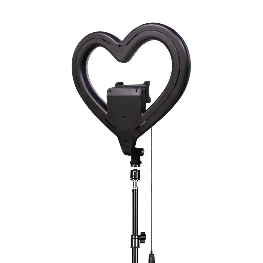 PRO Live Stream 10" Heart Shaped Selfie Ring Light SC-2310SRH with Tripod Image 2