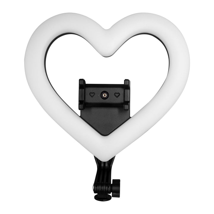 PRO Live Stream 10 Inch RGB Heart Ring Light with Tripod and Phone Holder SC-2330RGB Image 8