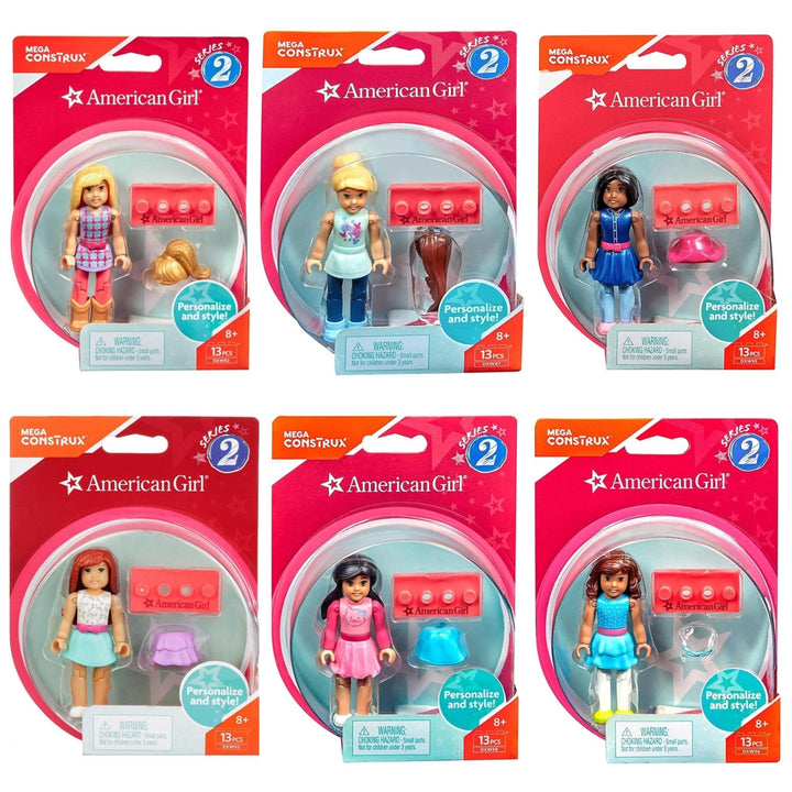 Mega Construx Series 2 American Girl 6pk Set Mini Figures Bundle Collectible Mattel Image 3