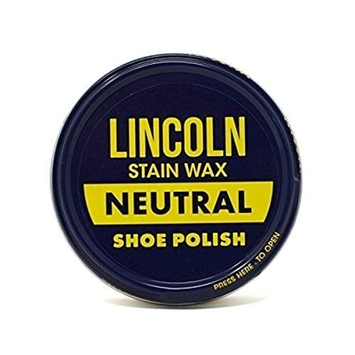 Lincoln Stain Wax Shoe Polish Neutral 2.125 oz High Shine Carnauba Wax 2.2 oz Image 2