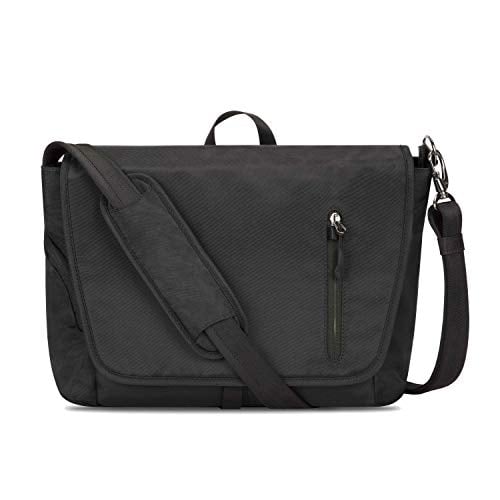 Travelon Anti-Theft Urban Messenger Bag Black 14x10.25x4.75 Polyester 43500-500 Image 1