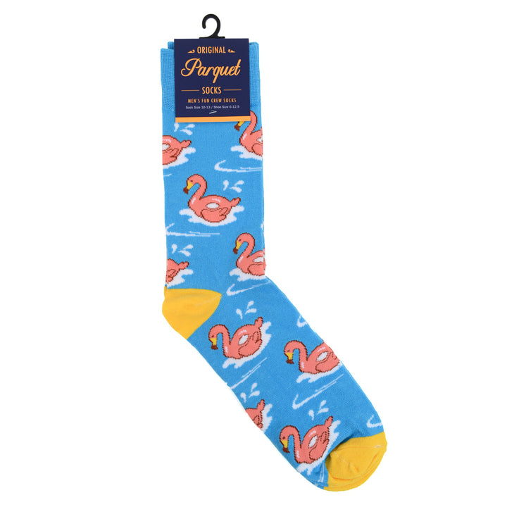 Mens Pink Flamingo Novelty Socks Image 4