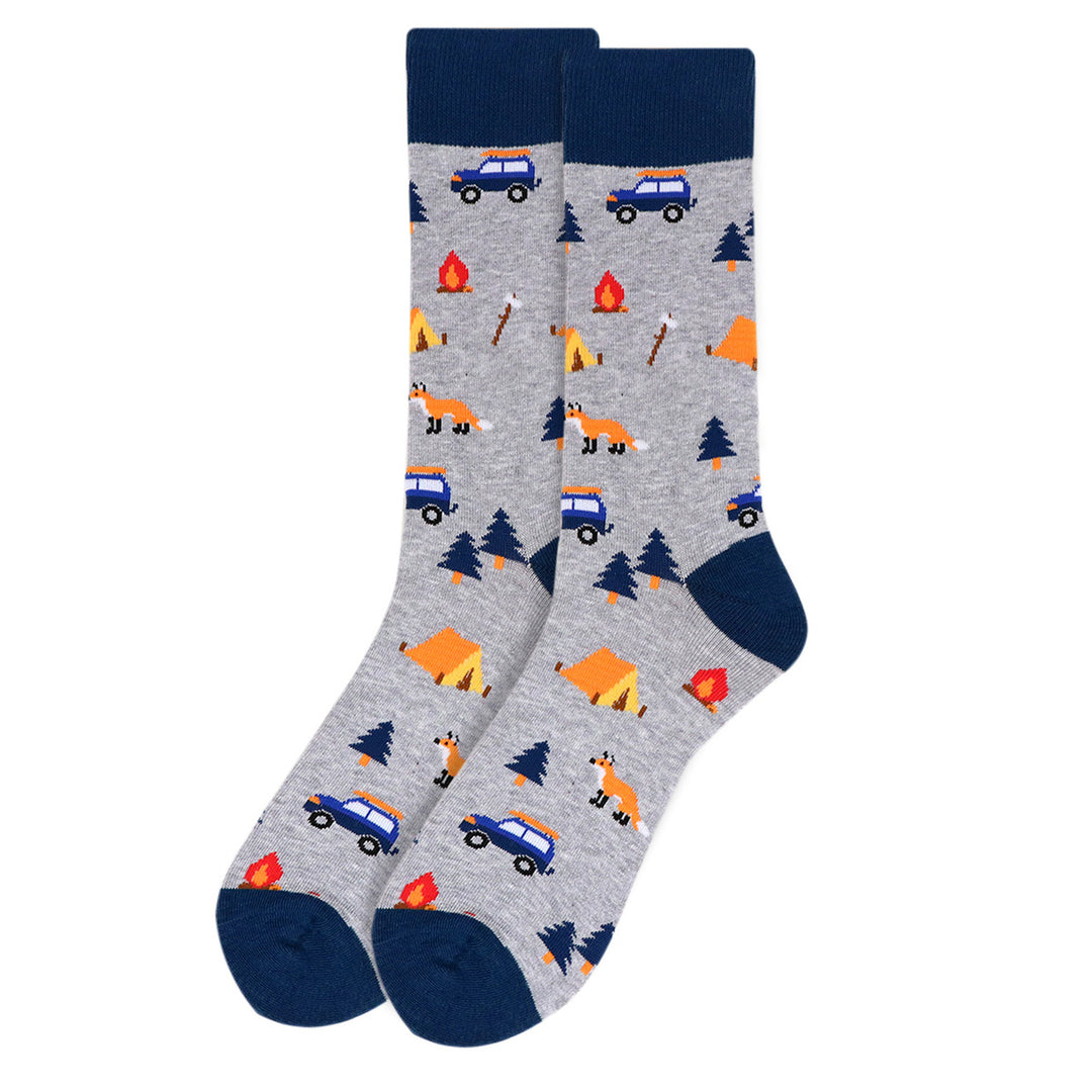 Mens Camping Novelty Socks Image 2