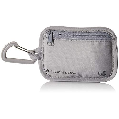 Travelon RFID Blocking Stash Pouch Gray Model 13368-510 One Size Nylon Wallet Image 1