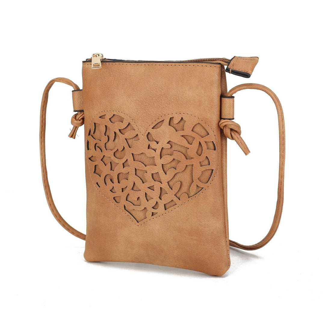 MKF Collection Heartly Crossbody Handbag Multi-Functional Shoulder Bag by Mia K. Image 2