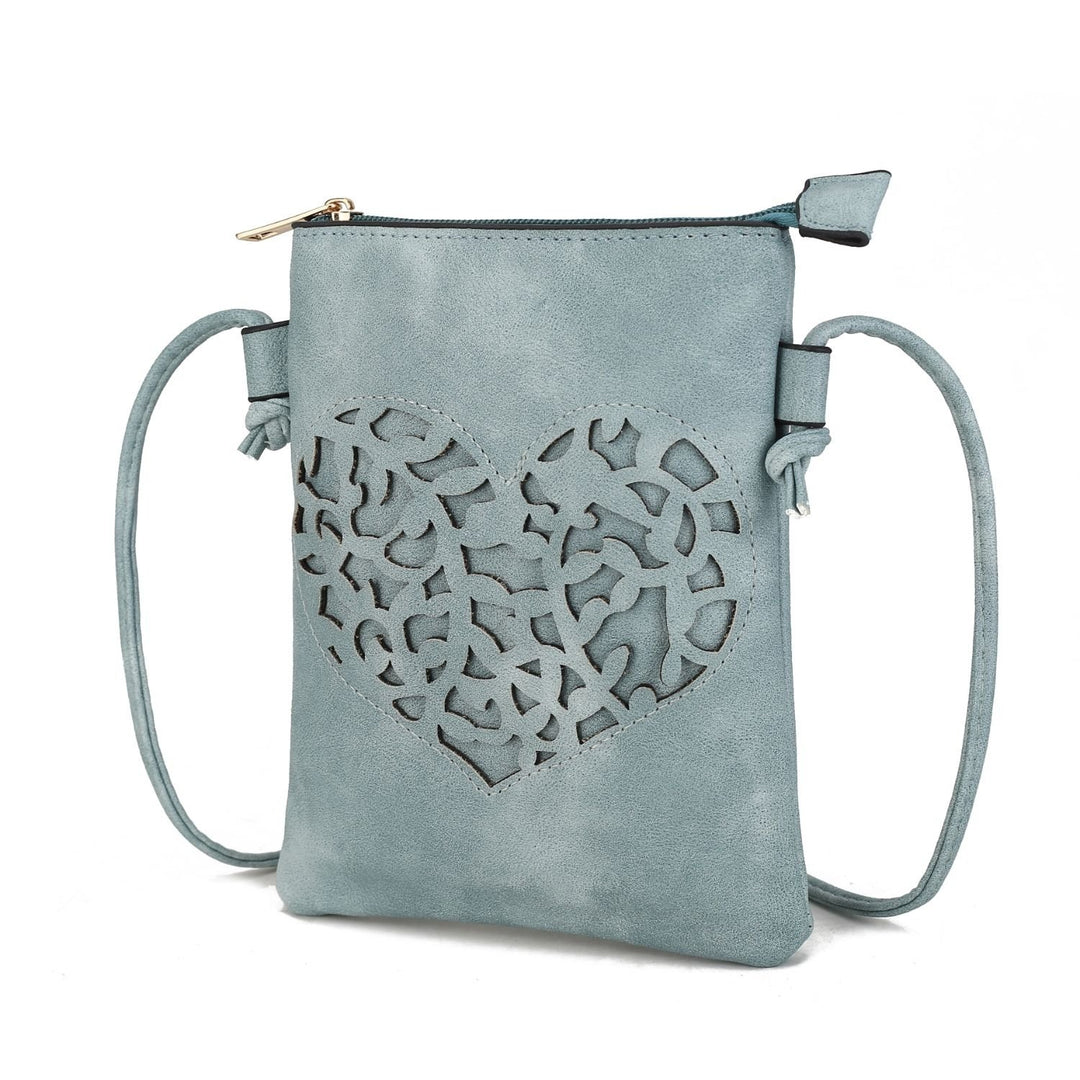 MKF Collection Heartly Crossbody Handbag Multi-Functional Shoulder Bag by Mia K. Image 4