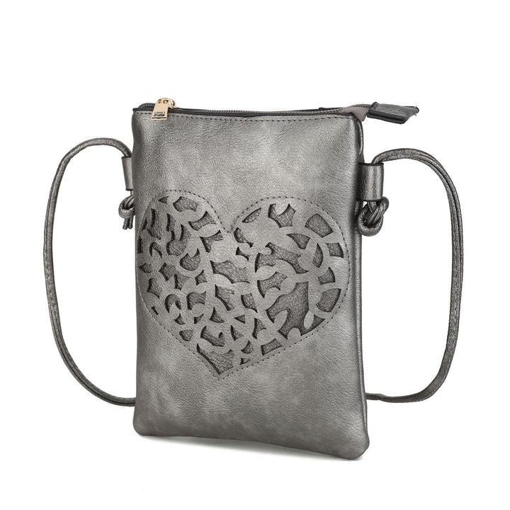 MKF Collection Heartly Crossbody Handbag Multi-Functional Shoulder Bag by Mia K. Image 4