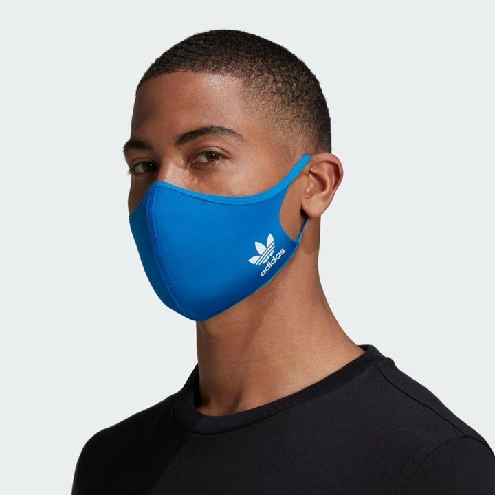 Adidas Face Mask Covers Reusable Washable Multicolor Medium/Large Polyester Image 1