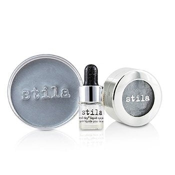 Stila Magnificent Metals Foil Finish Eye Shadow With Mini Stay All Day Liquid Eye Primer - Titanium 2pcs Image 3