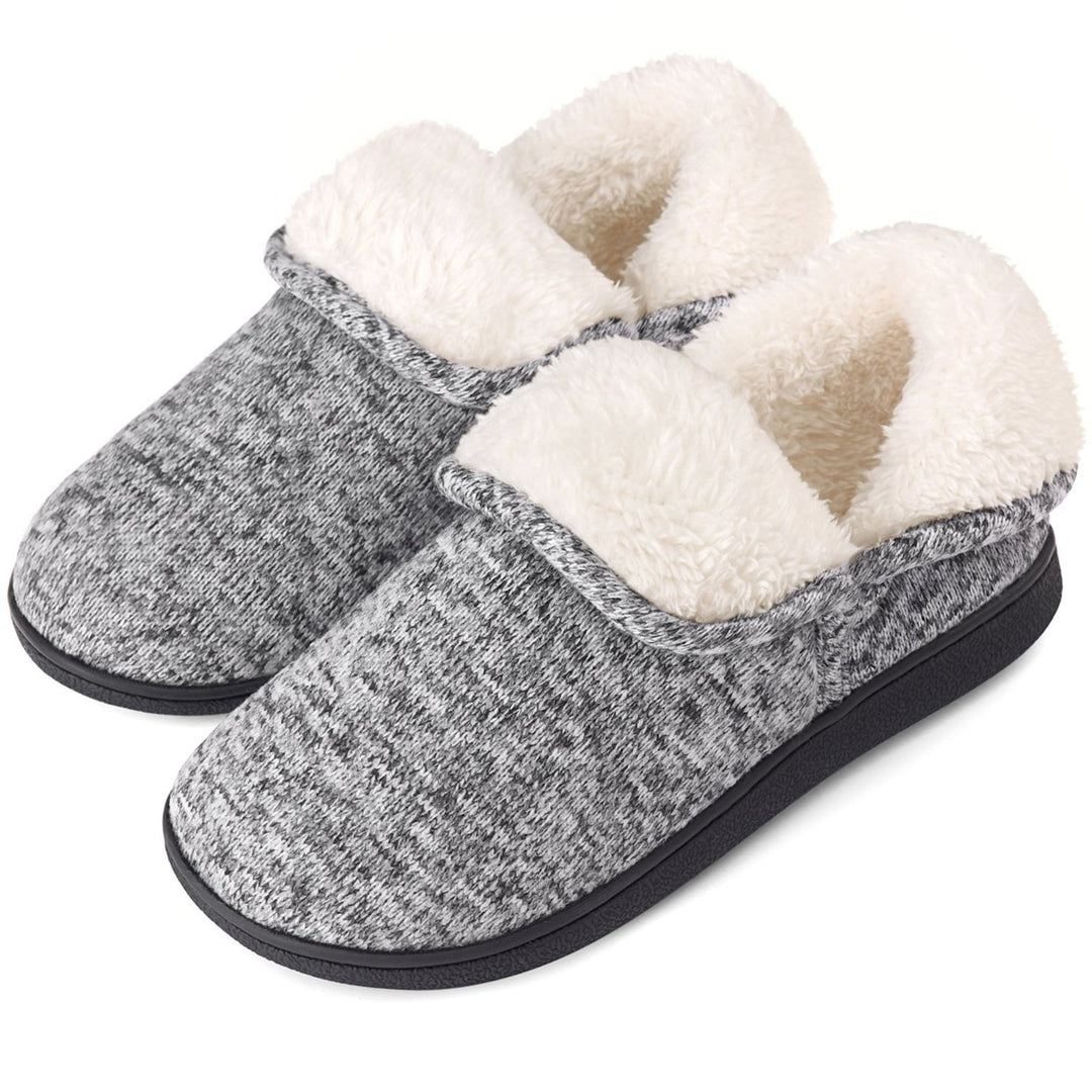 VONMAY Womens Memory Foam Slippers Cozy Booties Indoor Outdoor Non-Slip Image 1