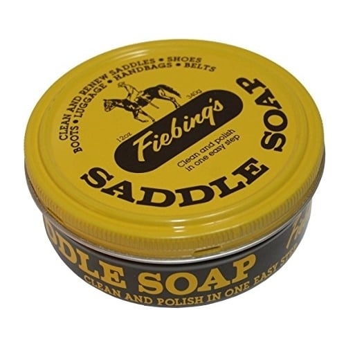 Fiebings Saddle Soap Yellow 3.5 Oz Leather Cleaner Softener Preserve 3.5 oz Image 1