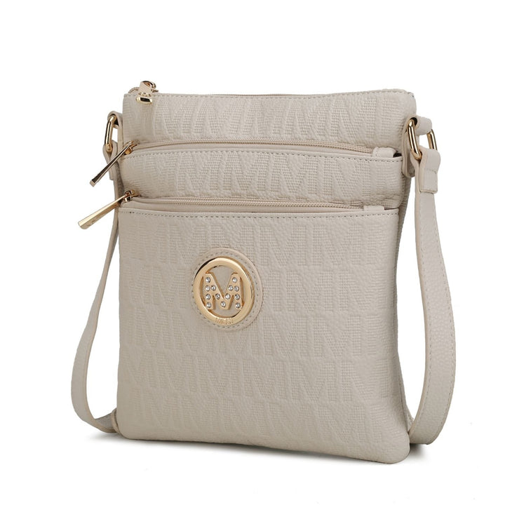 MKF Collection Lennit Embossed Multi-Functional Shoulder Bag M Signature Crossbody Handbag by Mia K. Image 2