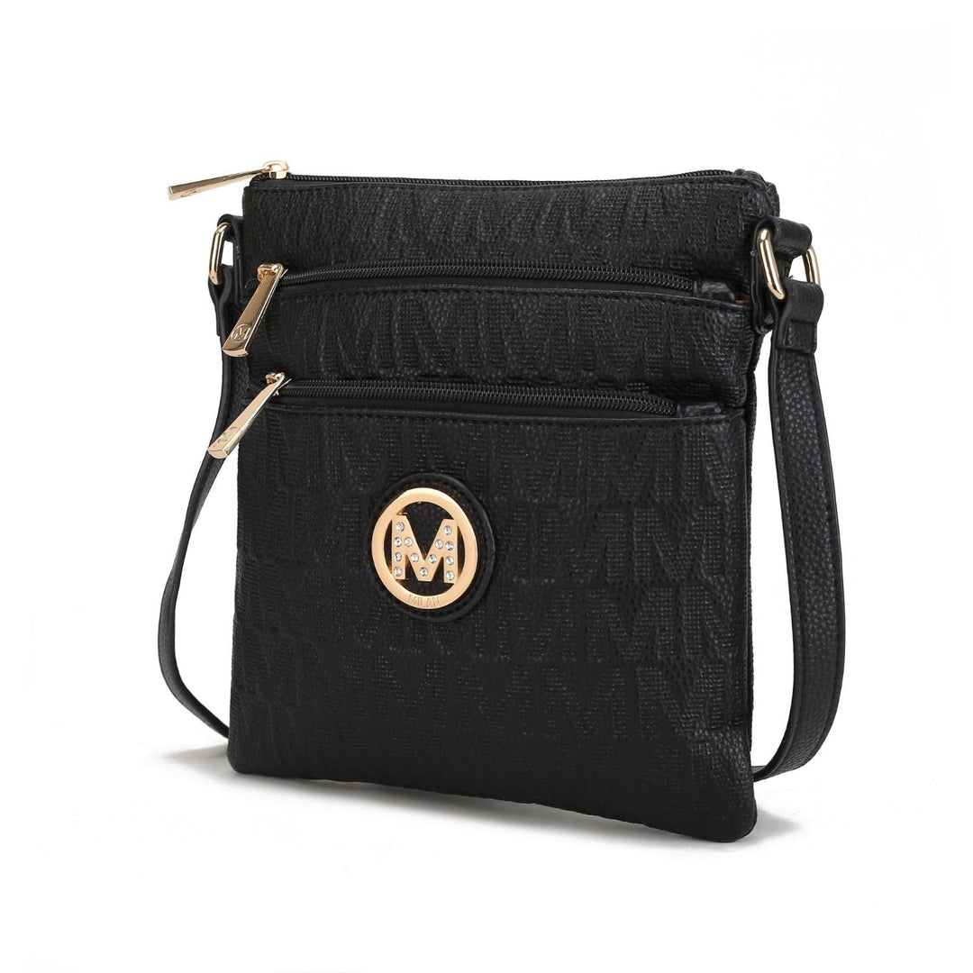 MKF Collection Lennit Embossed Multi-Functional Shoulder Bag M Signature Crossbody Handbag by Mia K. Image 3