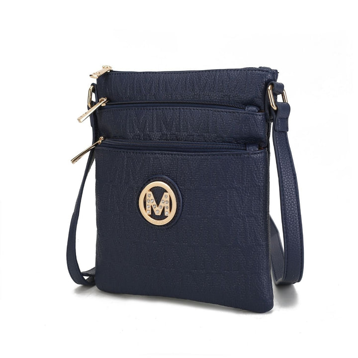 MKF Collection Lennit Embossed Multi-Functional Shoulder Bag M Signature Crossbody Handbag by Mia K. Image 6