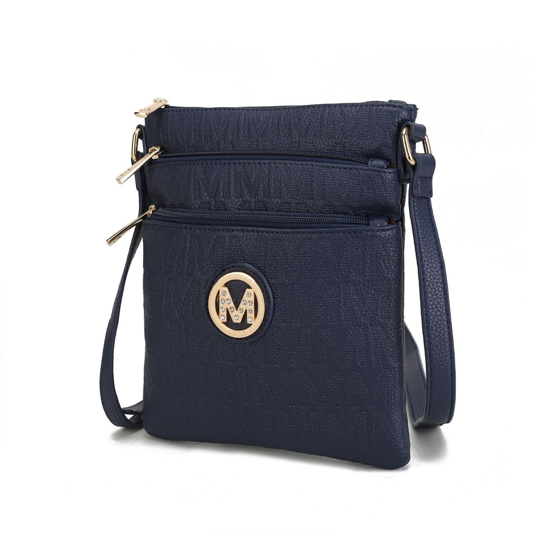 MKF Collection Lennit Embossed Multi-Functional Shoulder Bag M Signature Crossbody Handbag by Mia K. Image 1