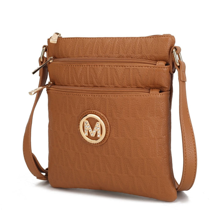 MKF Collection Lennit Embossed Multi-Functional Shoulder Bag M Signature Crossbody Handbag by Mia K. Image 9