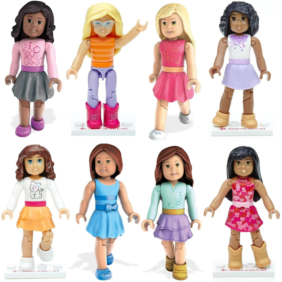 Mega Bloks American Girl Doll 8 Pack Series 1 Customizable Collectible Figures Image 1