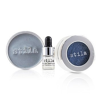 Stila Magnificent Metals Foil Finish Eye Shadow With Mini Stay All Day Liquid Eye Primer - Metallic Cobalt 2pcs Image 3