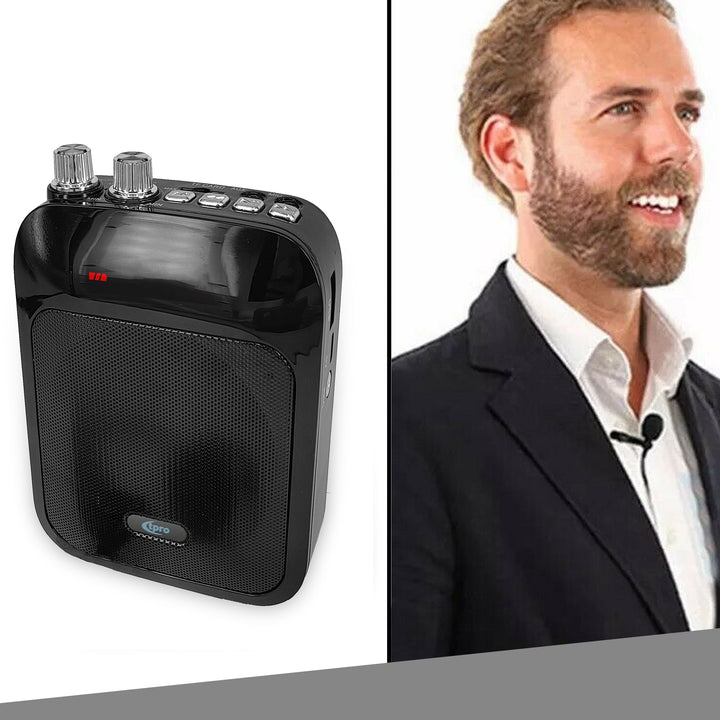 Technical Pro Rechargeable Speaker with Wired Lapel Mic USB SD Card FM AUX Inputs Image 7