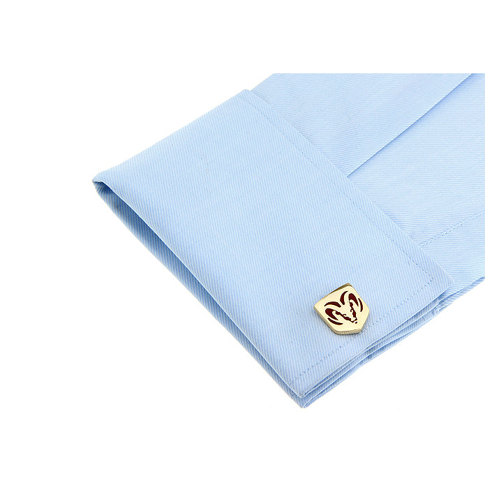 Ram Trucks Cufflinks Hood Log Cuff Links with Gift Box Image 4