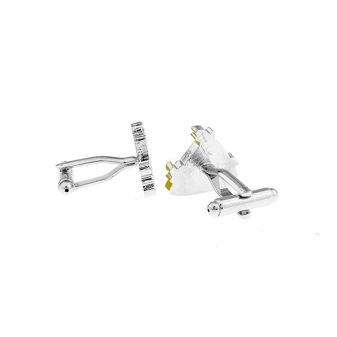 Yellow Bird Cufflinks Fun Video Game Cuff Links Comes with Gift Box Image 2