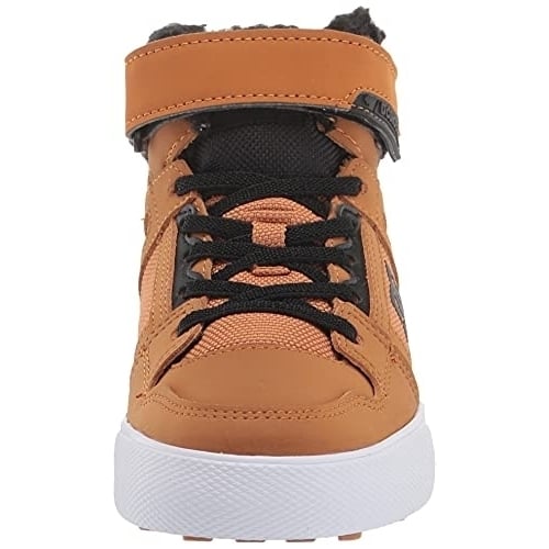 DC Unisex-Child Pure High-top Wnt Ev Youth Skate Shoe BROWN/WHEAT Image 2