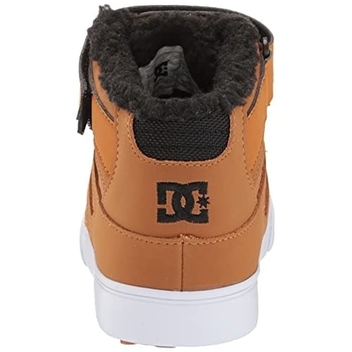 DC Unisex-Child Pure High-top Wnt Ev Youth Skate Shoe BROWN/WHEAT Image 3