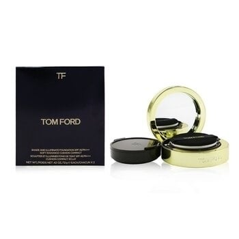 Tom Ford Shade And Illuminate Foundation Soft Radiance Cushion Compact SPF 45 With Extra Refill - # 0.4 Rose Image 1