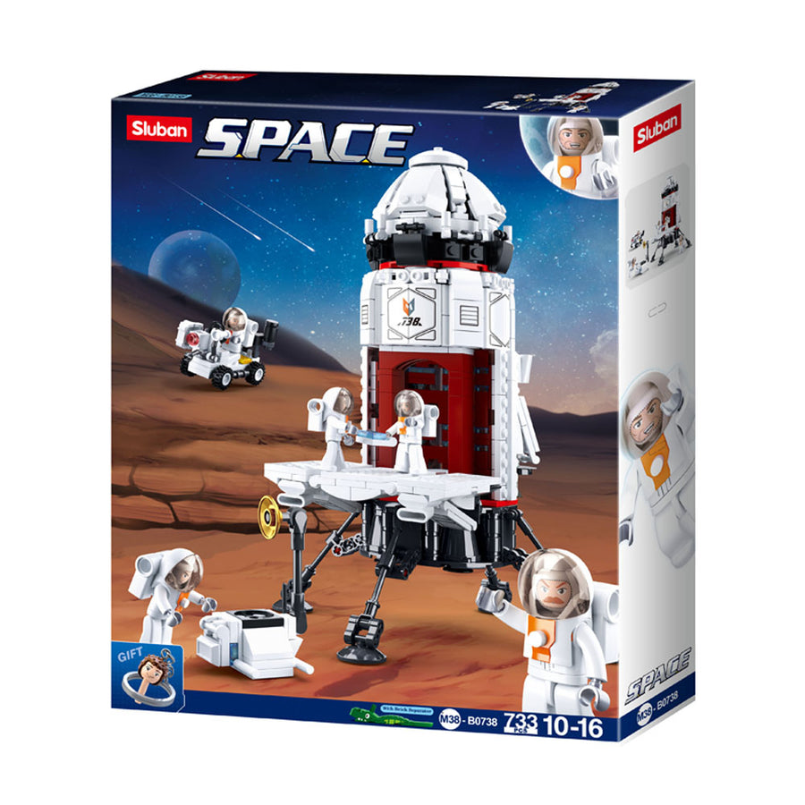 SlubanKids Space Rocket Building Blocks 733 Pc for Kids, 3D Early Learning Toys for Science and STEM, Stackable and Image 1
