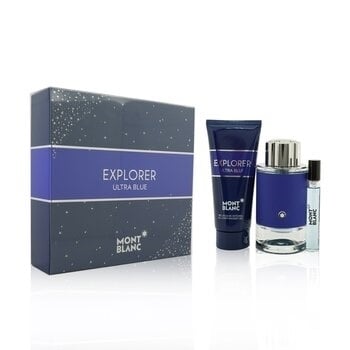 Montblanc Explorer Ultra Blue Coffret: EDP Spray 100ml + EDP Spray 7.5ml + Shower Gel 100ml 3pcs Image 2